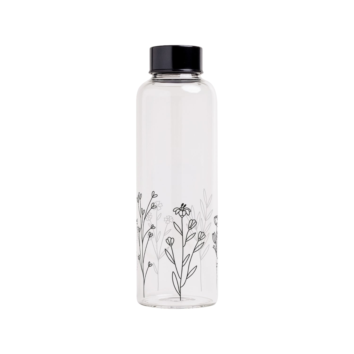 Flower Meadow Bottle 500ml Black - Eulenschnitt
