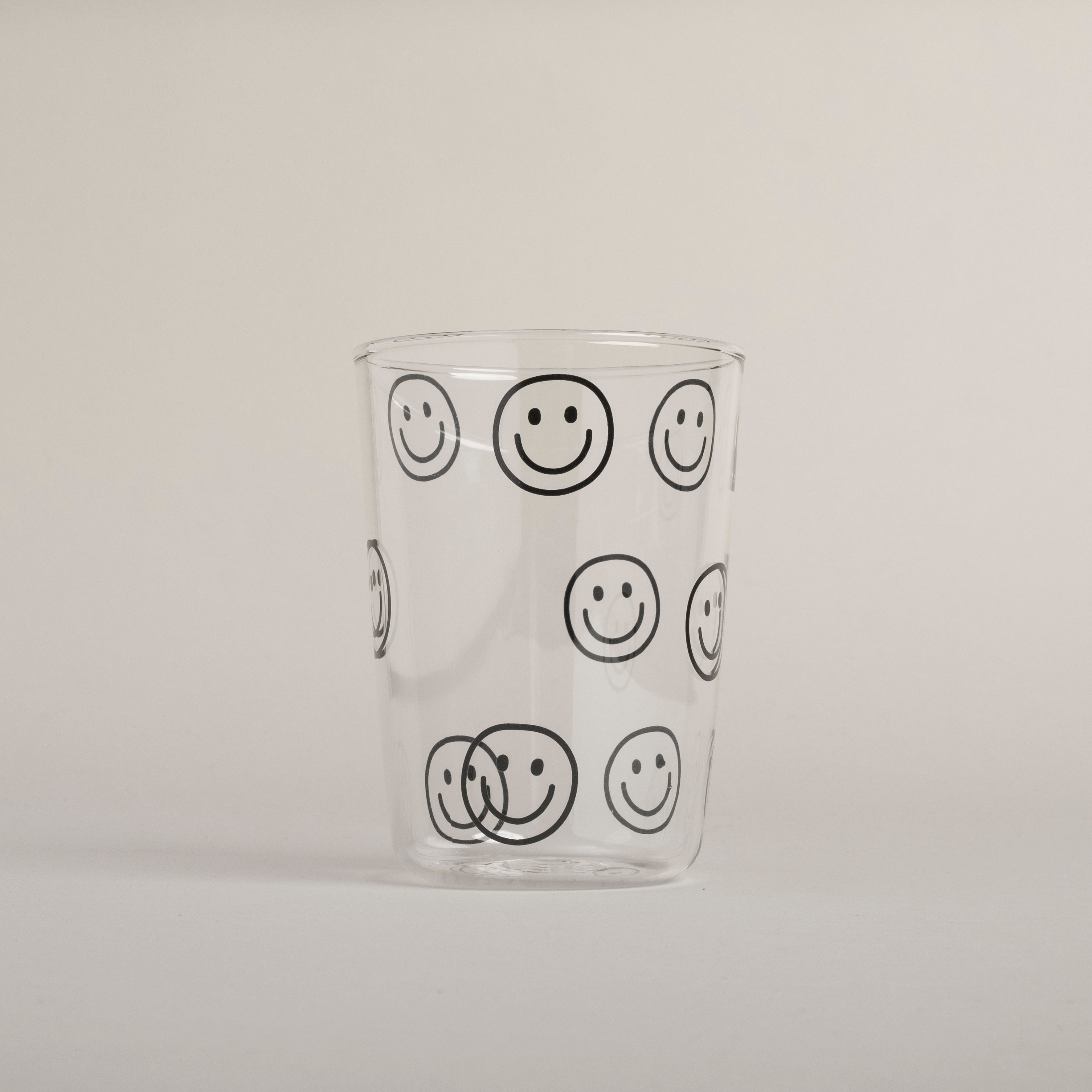 Drinking glasses Smileys black - Eulenschnitt