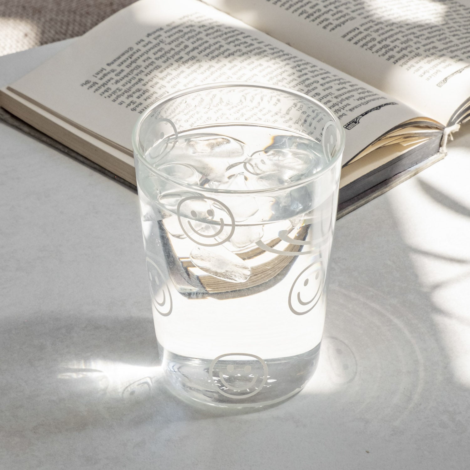 Trinkglas Smileys weiss - Eulenschnitt