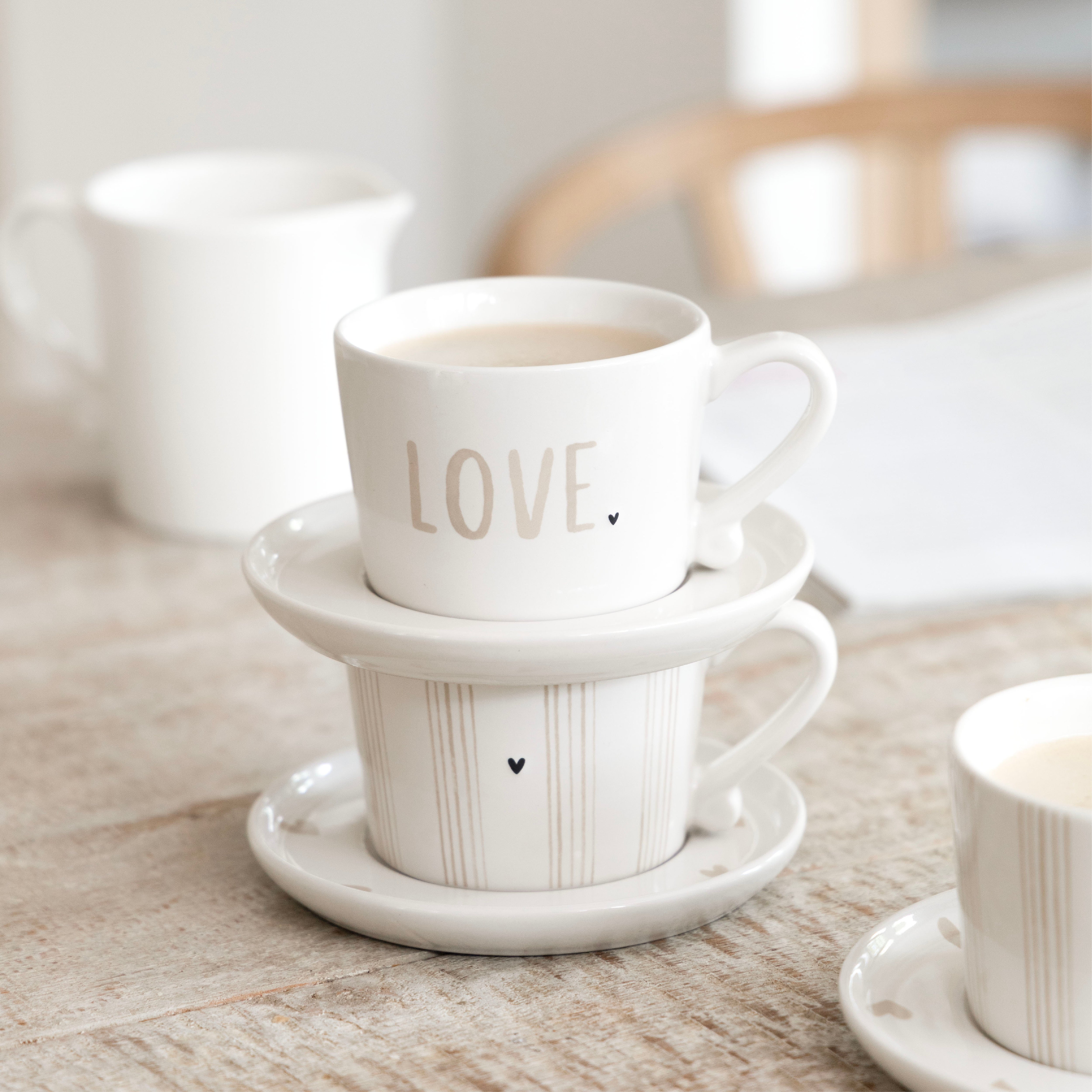 Unterteller "hearts" klein beige - Bastion Collections