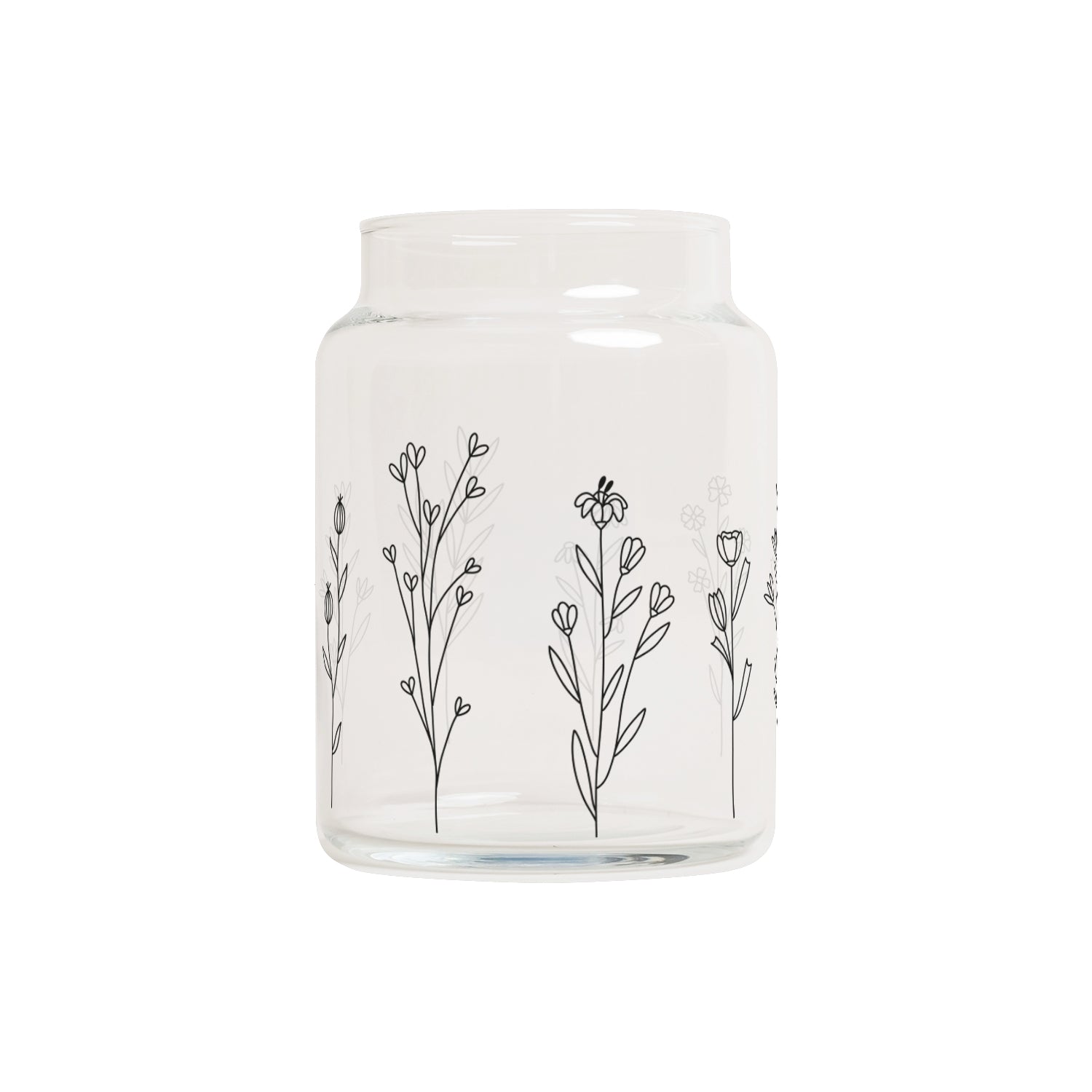 Glass vase wildflower meadow large black - Eulenschnitt (Image 2)