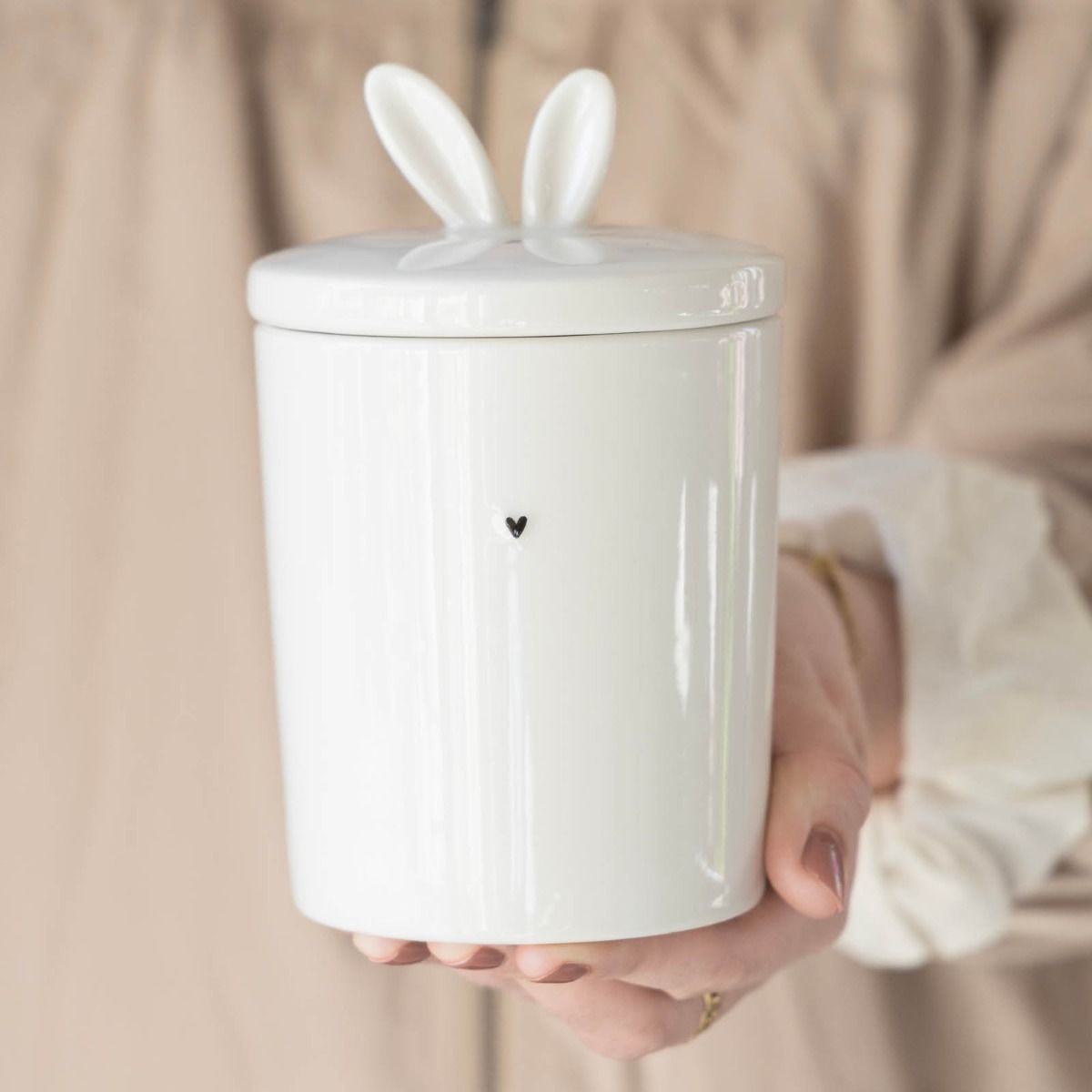 Vorratsdose "Bunny Ears" schwarz - Bastion Collections