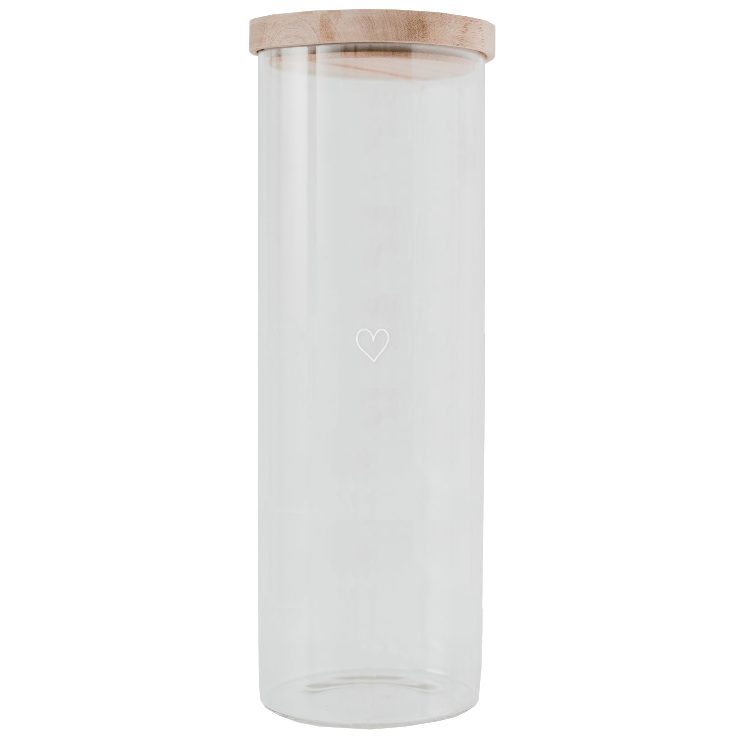 Vorratsglas Herz 31cm - Eulenschnitt