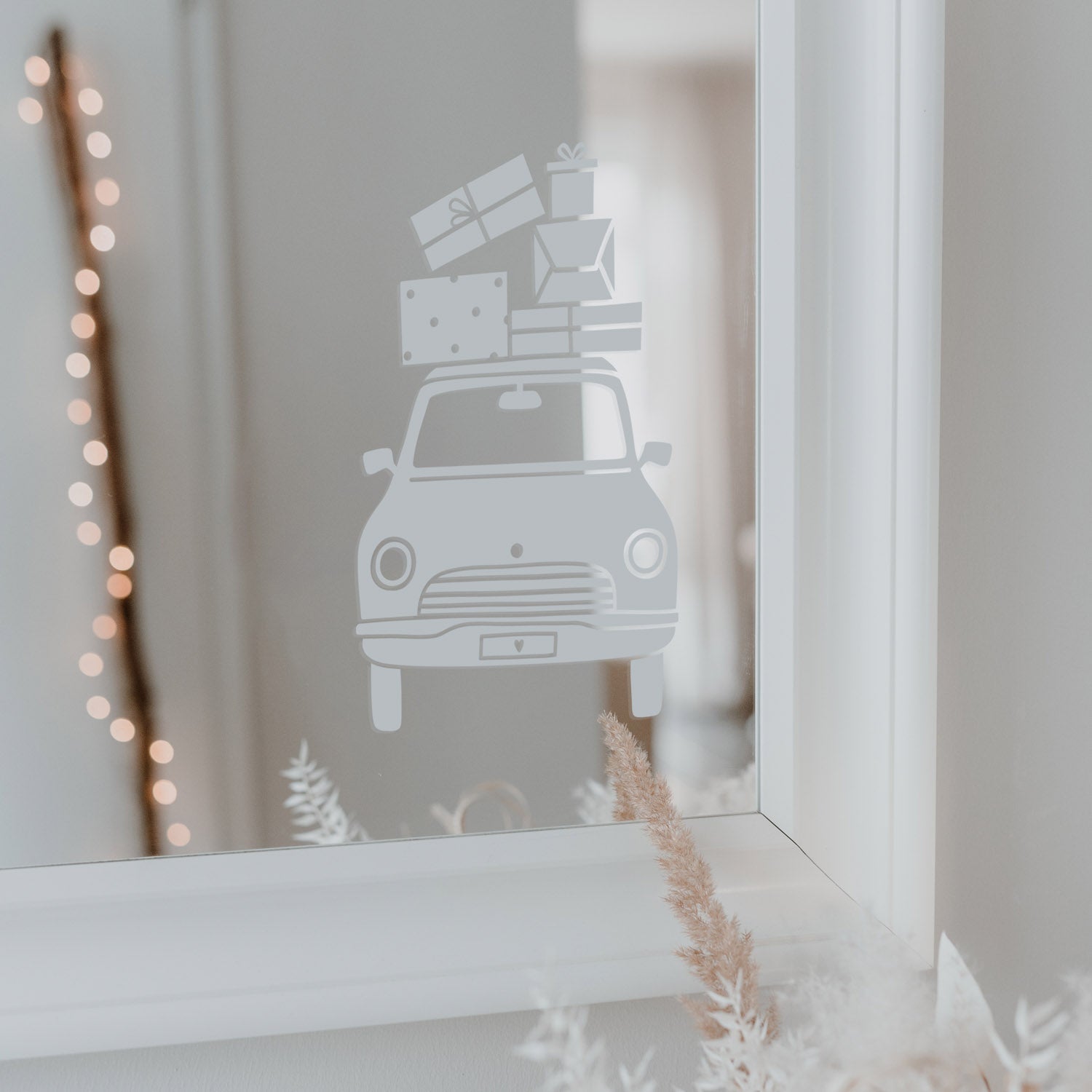 Wandsticker Weihnachstauto - Eulenschnitt