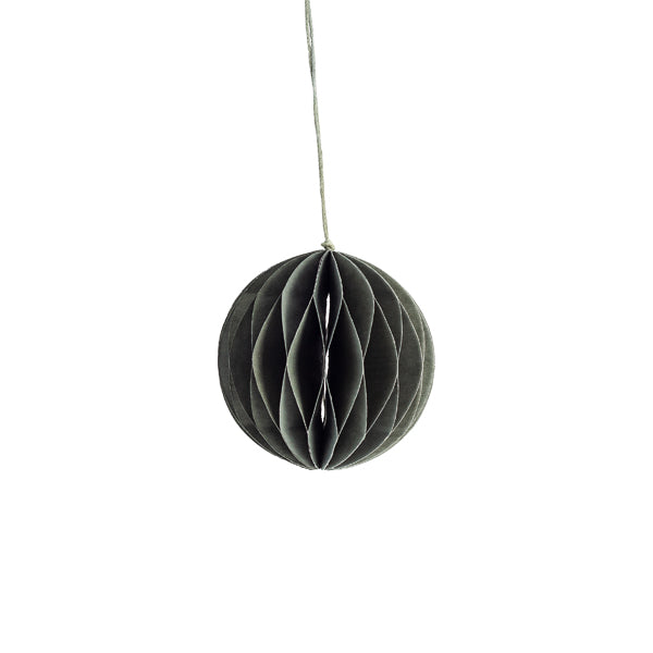 Weihnachtskugel Papier "Bona" gross grün – Storefactory