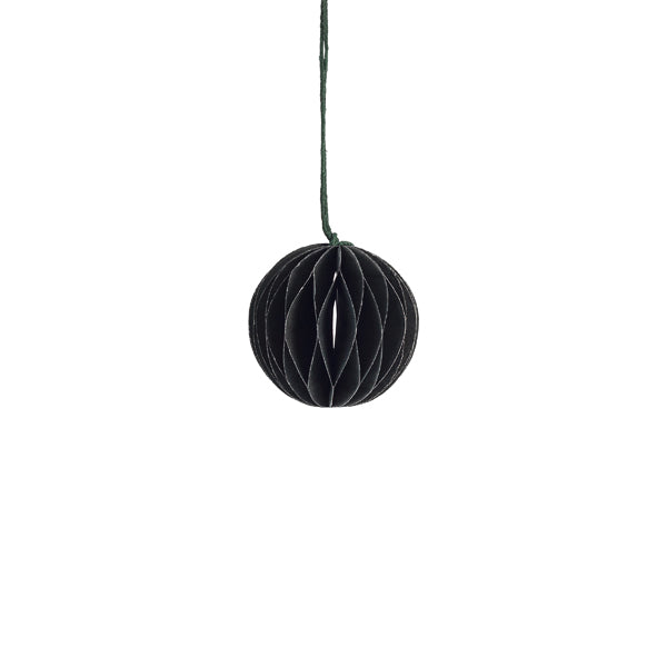 Weihnachtskugel Papier "Bona" klein dunkelgrün – Storefactory