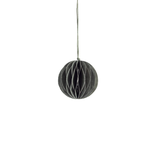 Weihnachtskugel Papier "Bona" klein grün – Storefactory