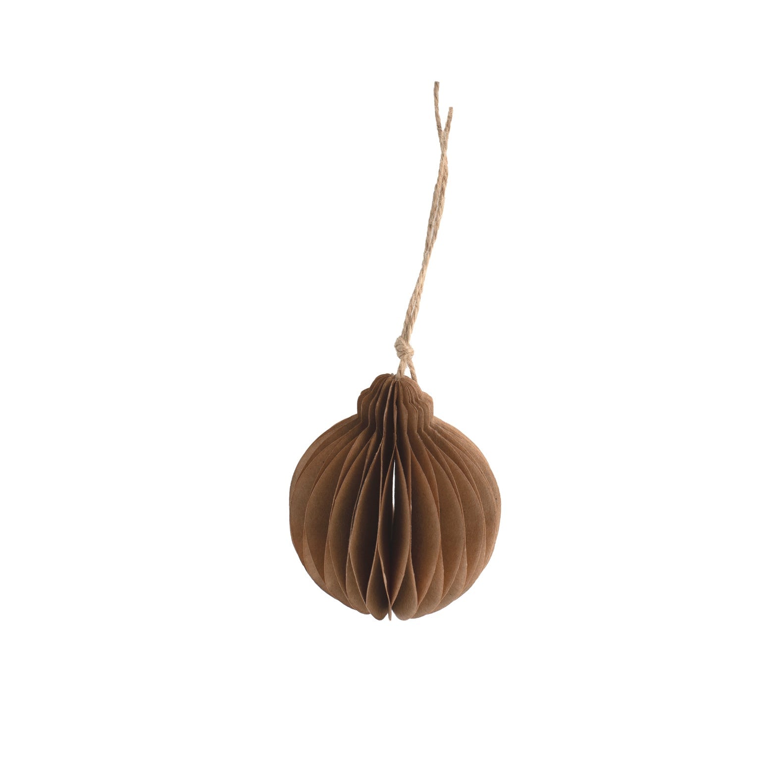 Weihnachtskugel Papier "Borgvik" braun – Storefactory