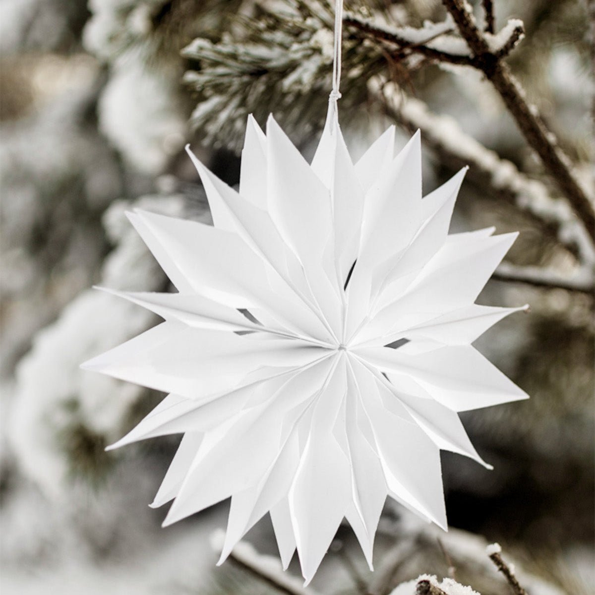 Weihnachtsstern Papier "Stenkulla" gross weiss – Storefactory