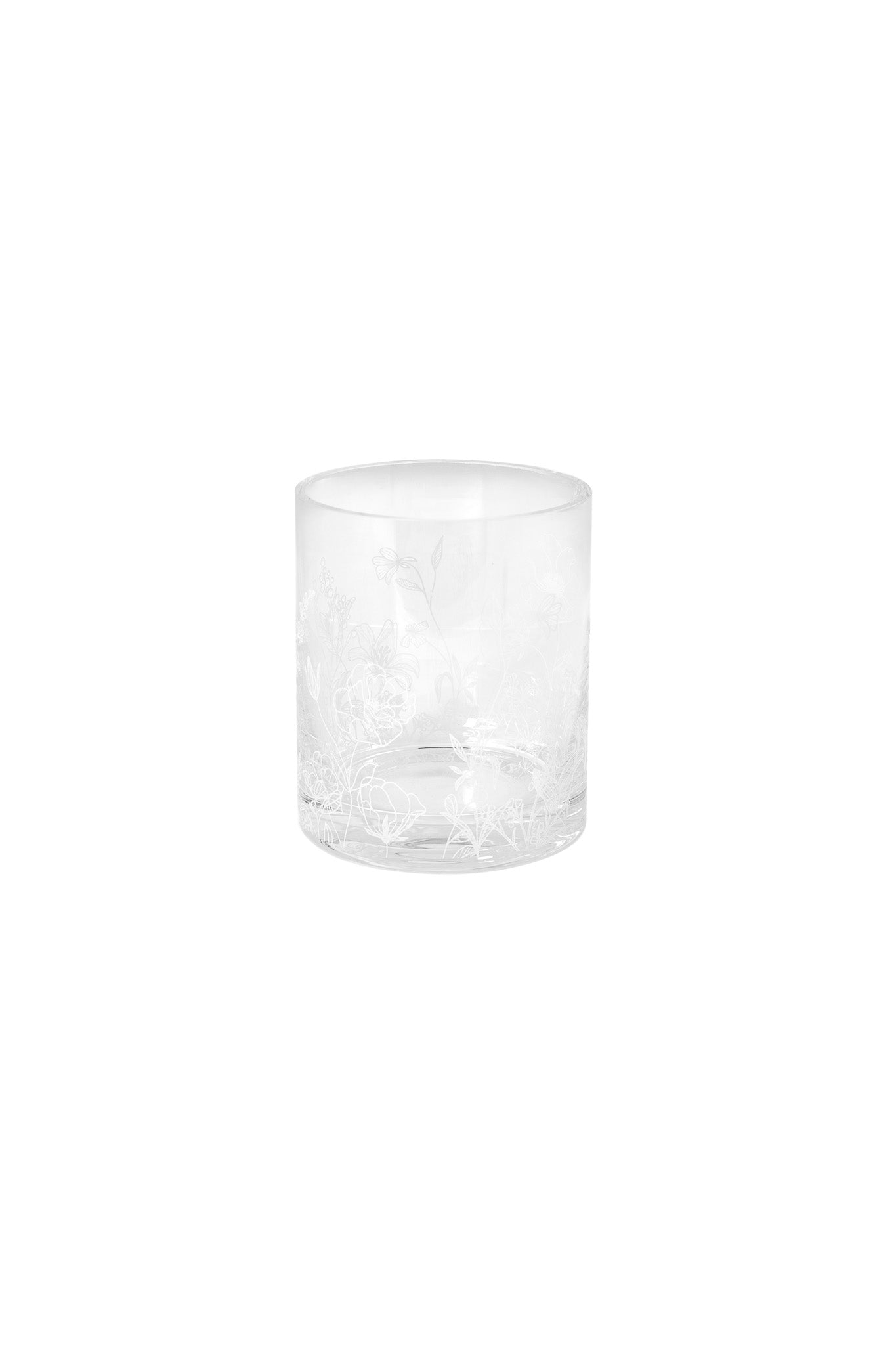 Hurricane lamp "Blomsteräng" large - Storefactory