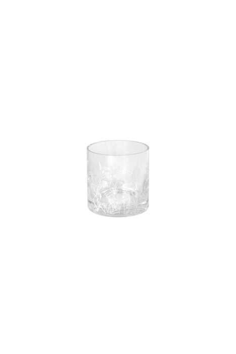 Hurricane lamp "Blomsteräng" small - Storefactory