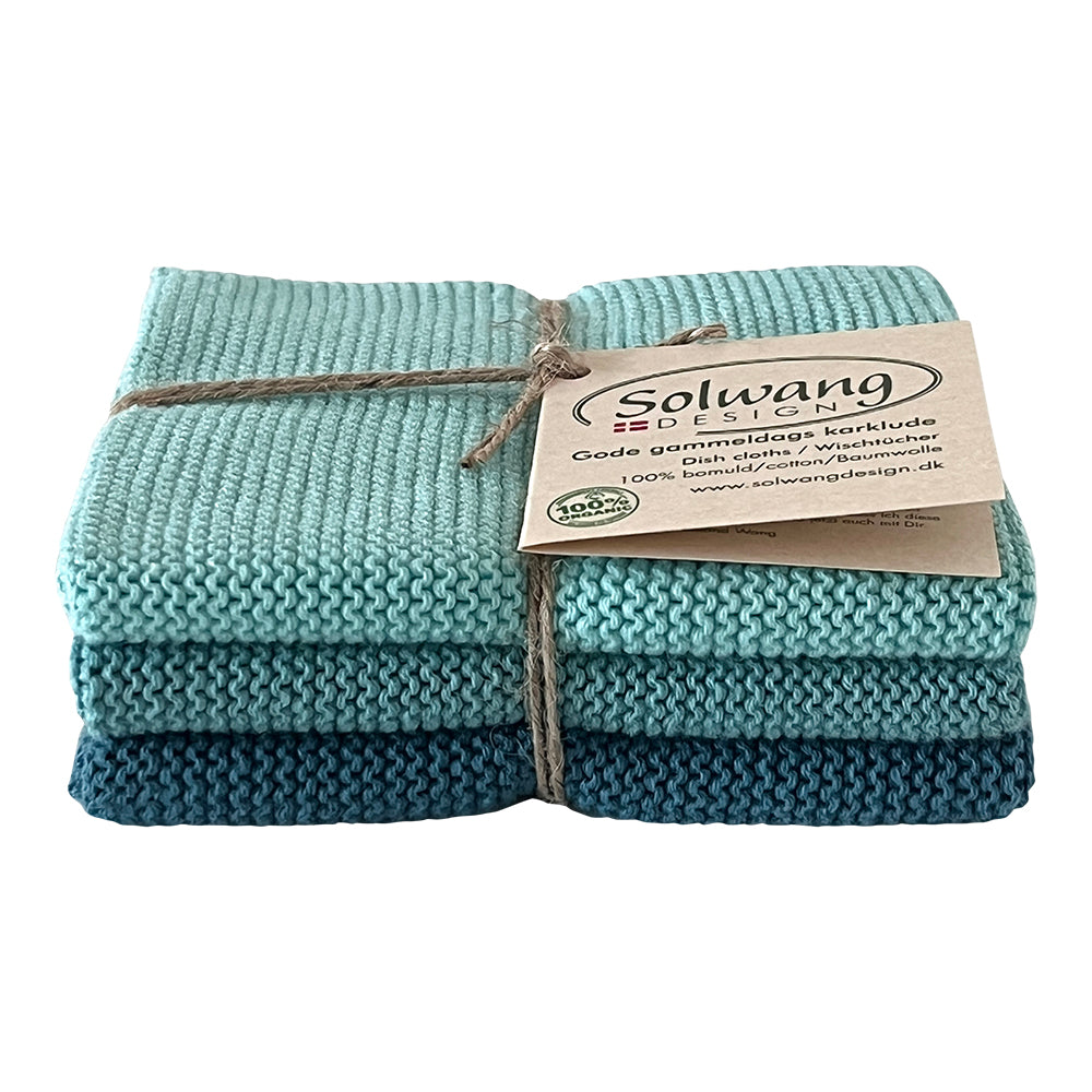 Wischtücher Helles Azur Kombi 3er Set - Solwang Design