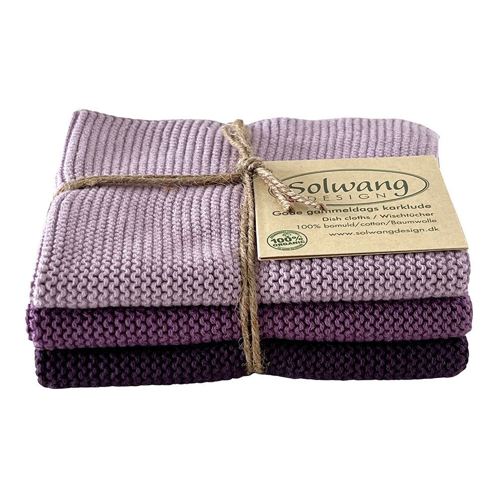 Wischtücher Lila Kombi 3er Set - Solwang Design