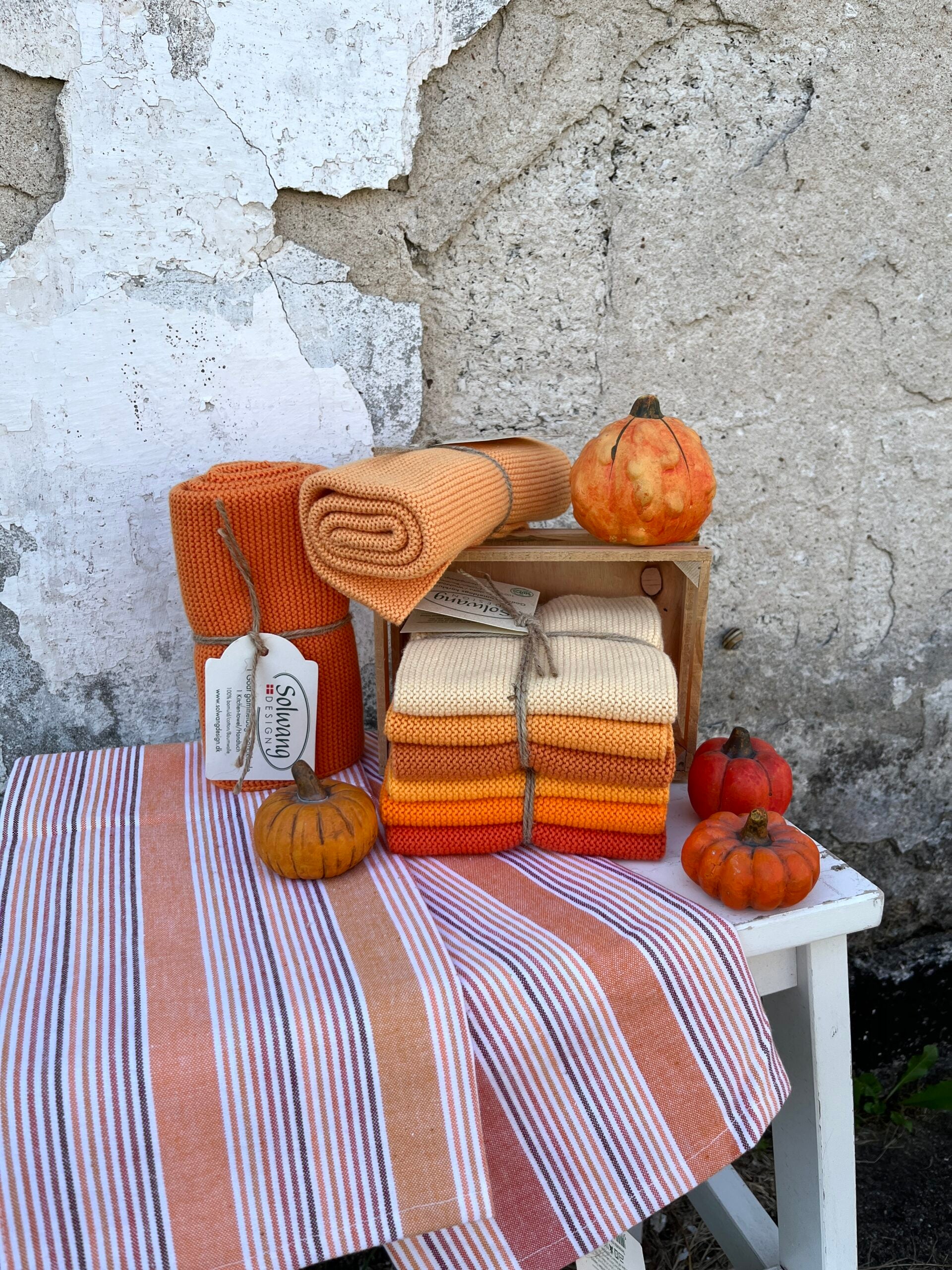 Wischtücher Orange Kombi 3er Set - Solwang Design