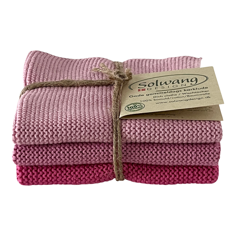 Wischtücher Rosa Kombi 3er Set - Solwang Design