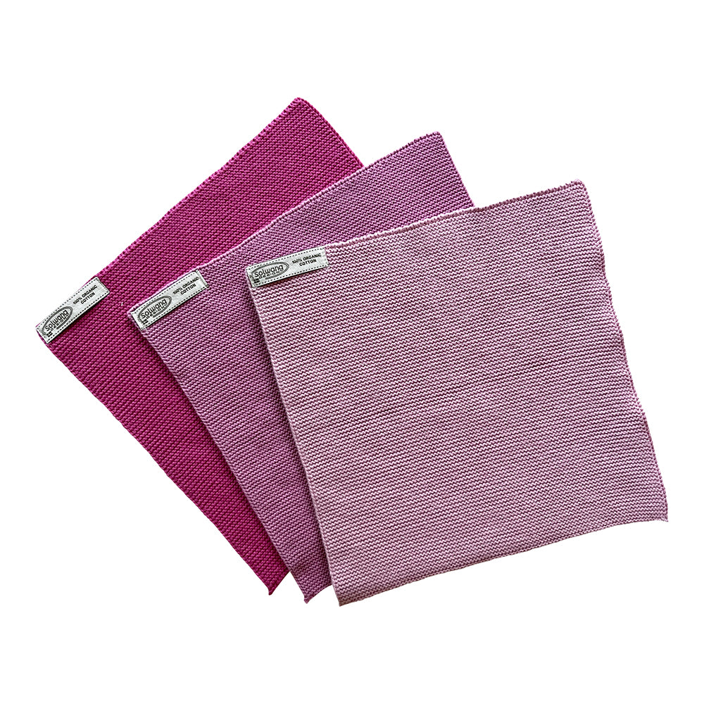 Wischtücher Rosa Kombi 3er Set - Solwang Design