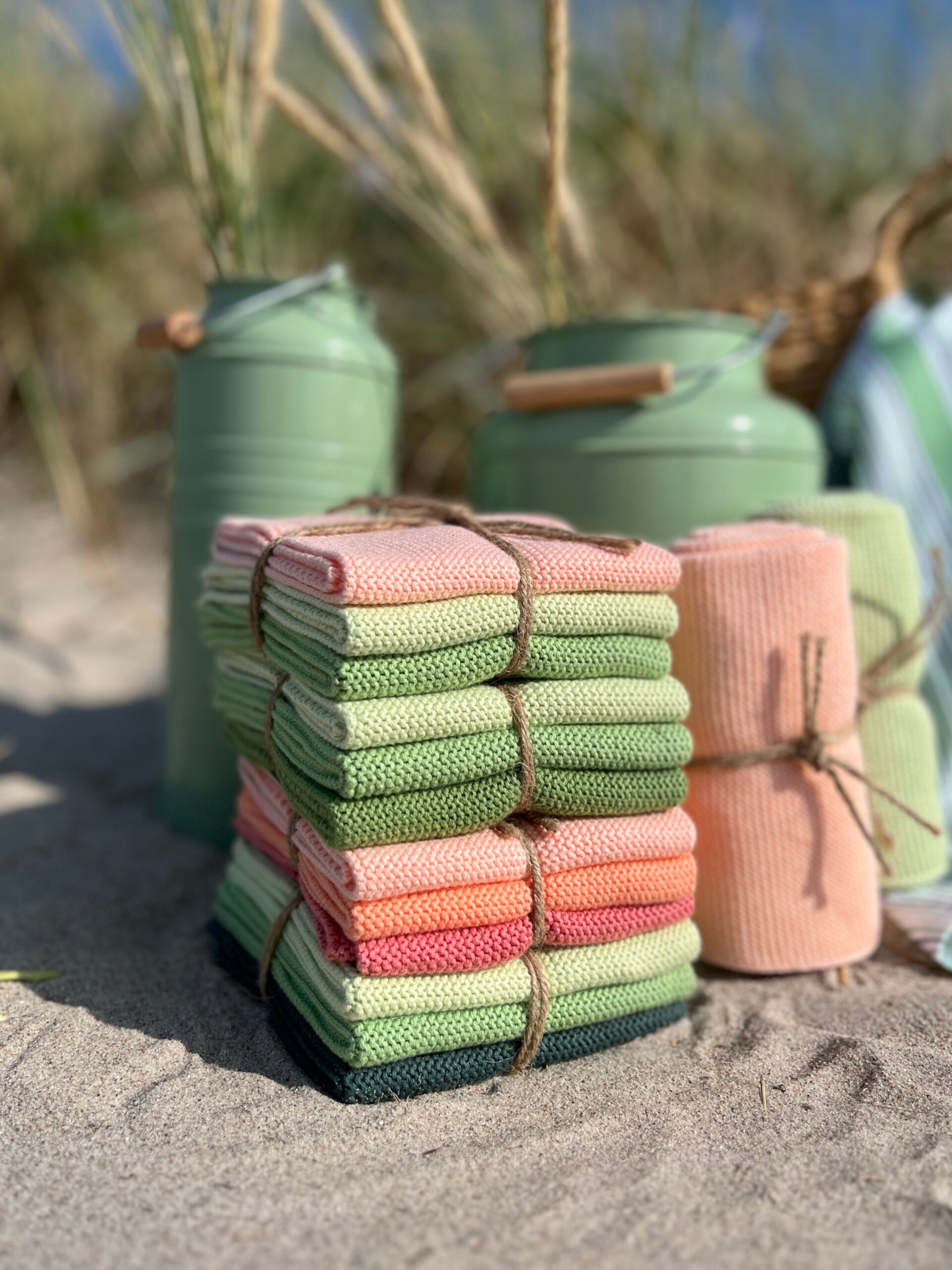 Lingettes Corail Poussiéreux Combi Set de 3 - Solwang Design