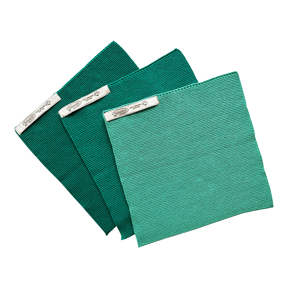 Wischtücher Türkisgrün Kombi 3er Set - Solwang Design