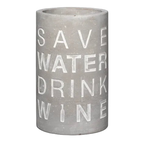 Flaschenkühler "SAVE WATER DRINK WINE" - Räder
