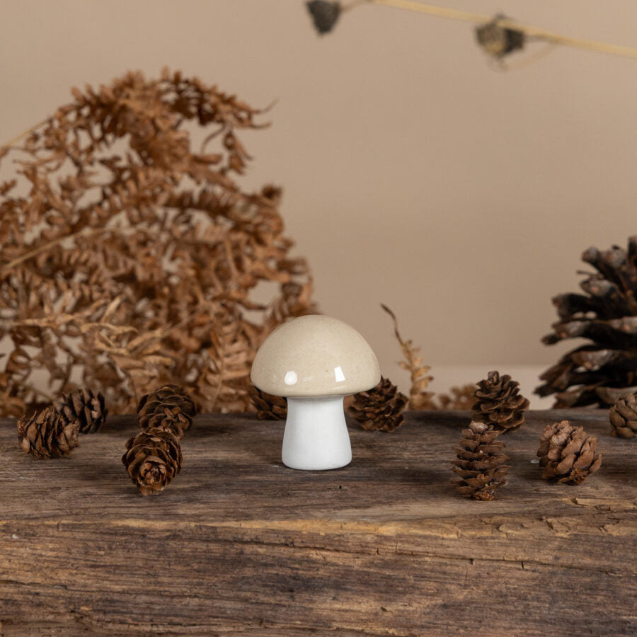 Deko Pilz "Bovik" beige - Storefactory