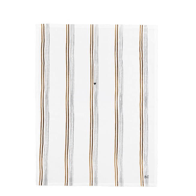Geschirrtuch "stripes" braun - Bastion Collections