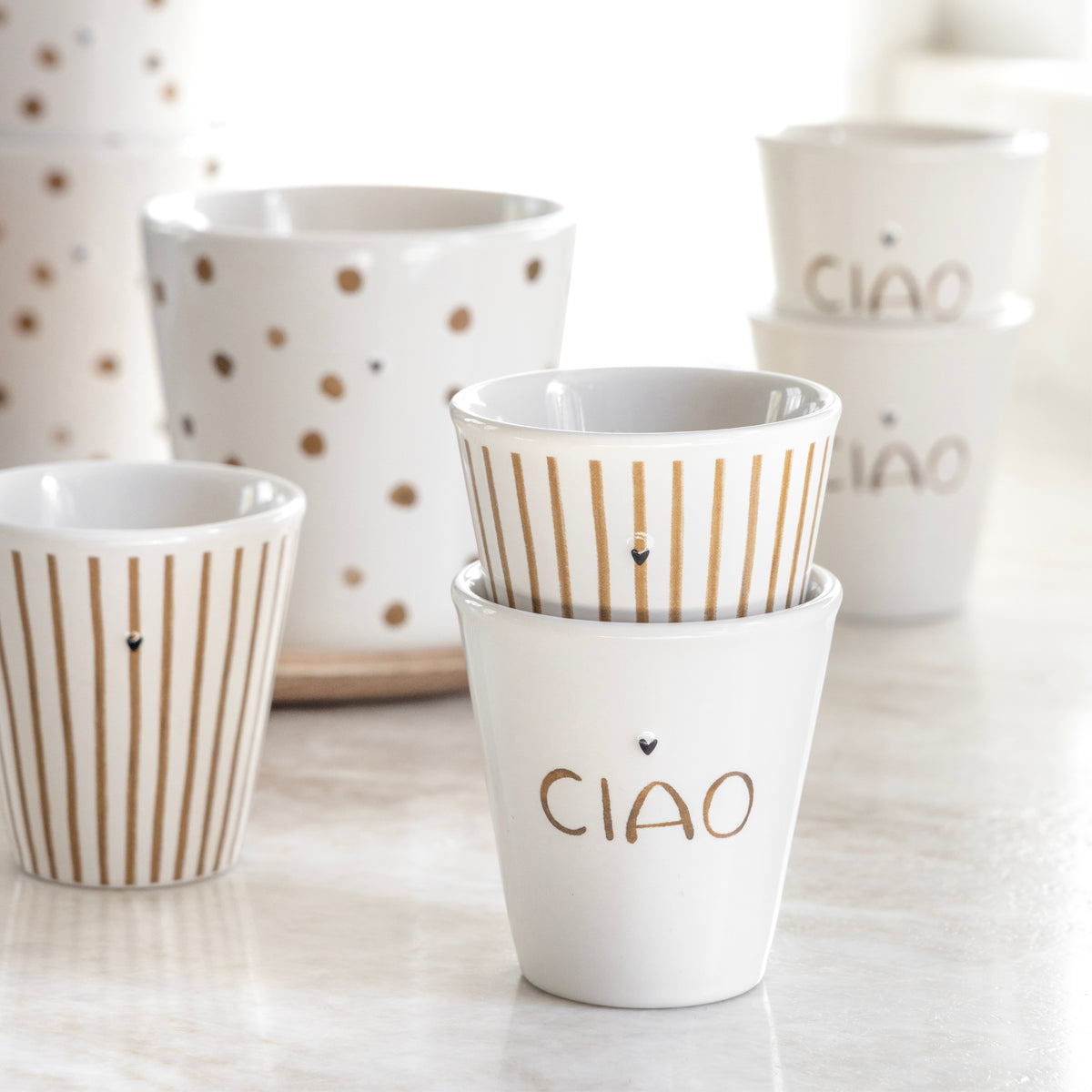 Espressobecher "CIAO" braun - Bastion Collections (Bild 2)
