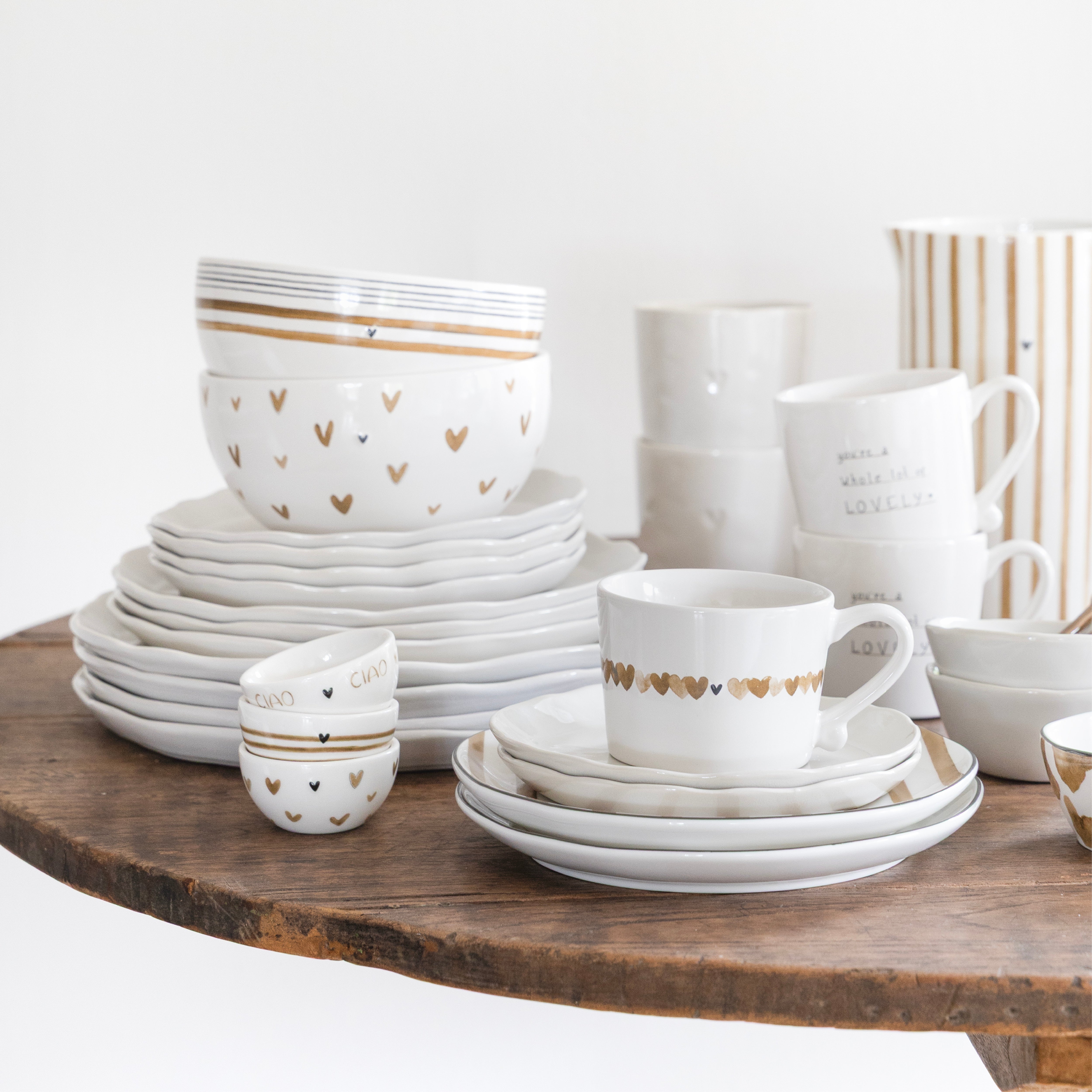 Tasse "heart allround" klein braun - Bastion Collections (Bild 2)