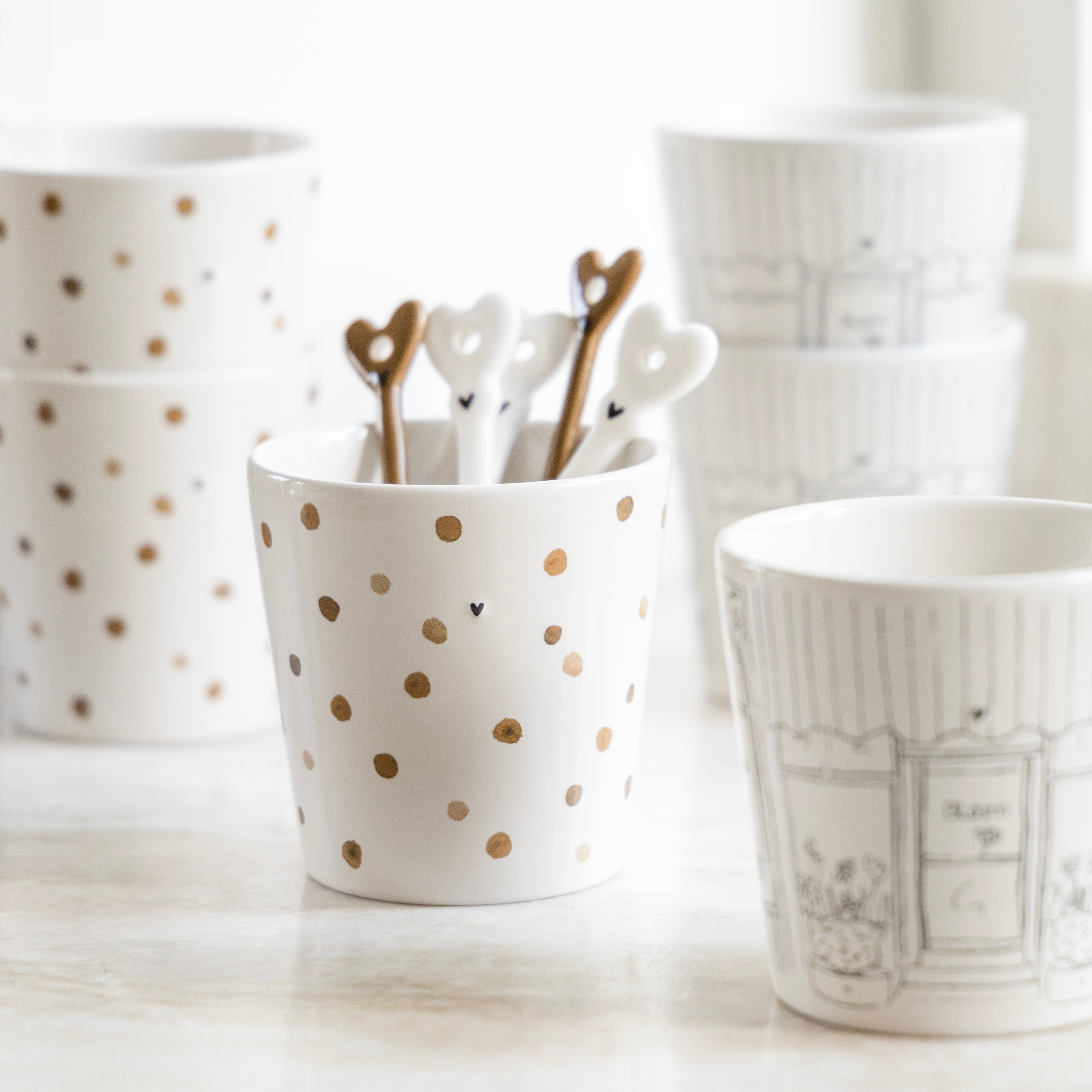 Becher "confetti" braun - Bastion Collections (Bild 2)