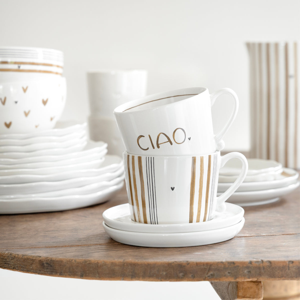 Tasse "CIAO" gross braun - Bastion Collections (Bild 3)