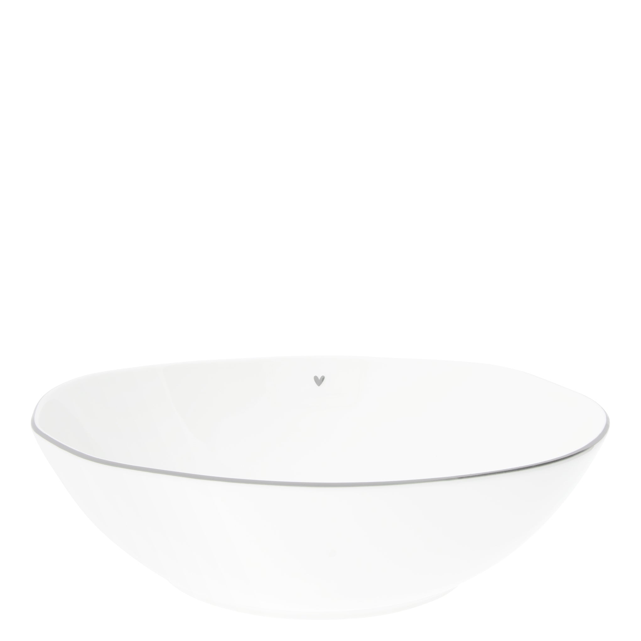 Schale "heart" gross grau  - Bastion Collections