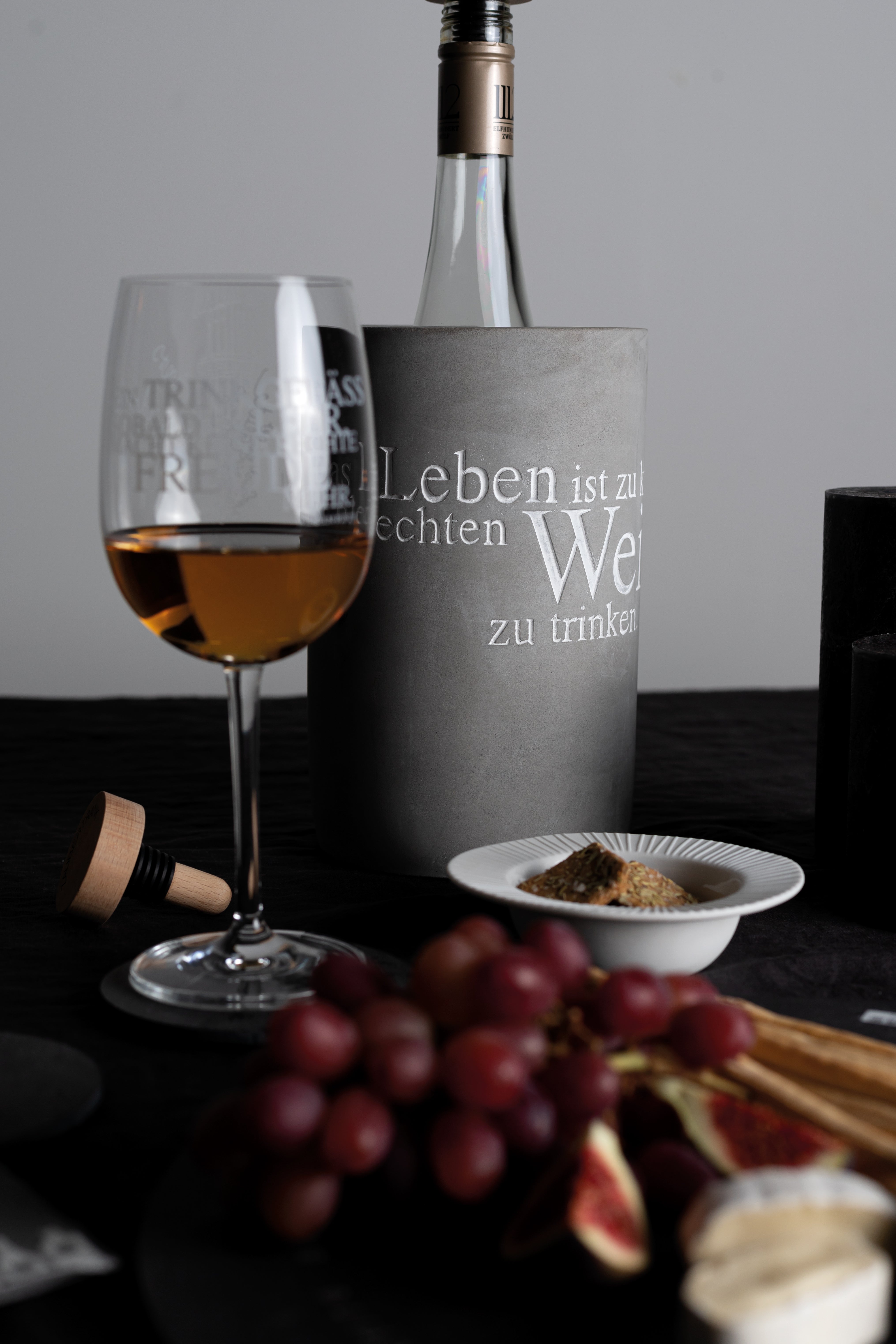 Flaschenkühler "Das Leben ist zu kurz, um schlechten Wein zu trinken." - Räder