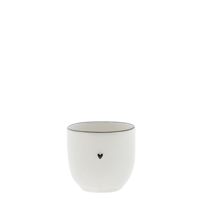 Eierbecher "heart" Design 2 schwarz - Bastion Collections