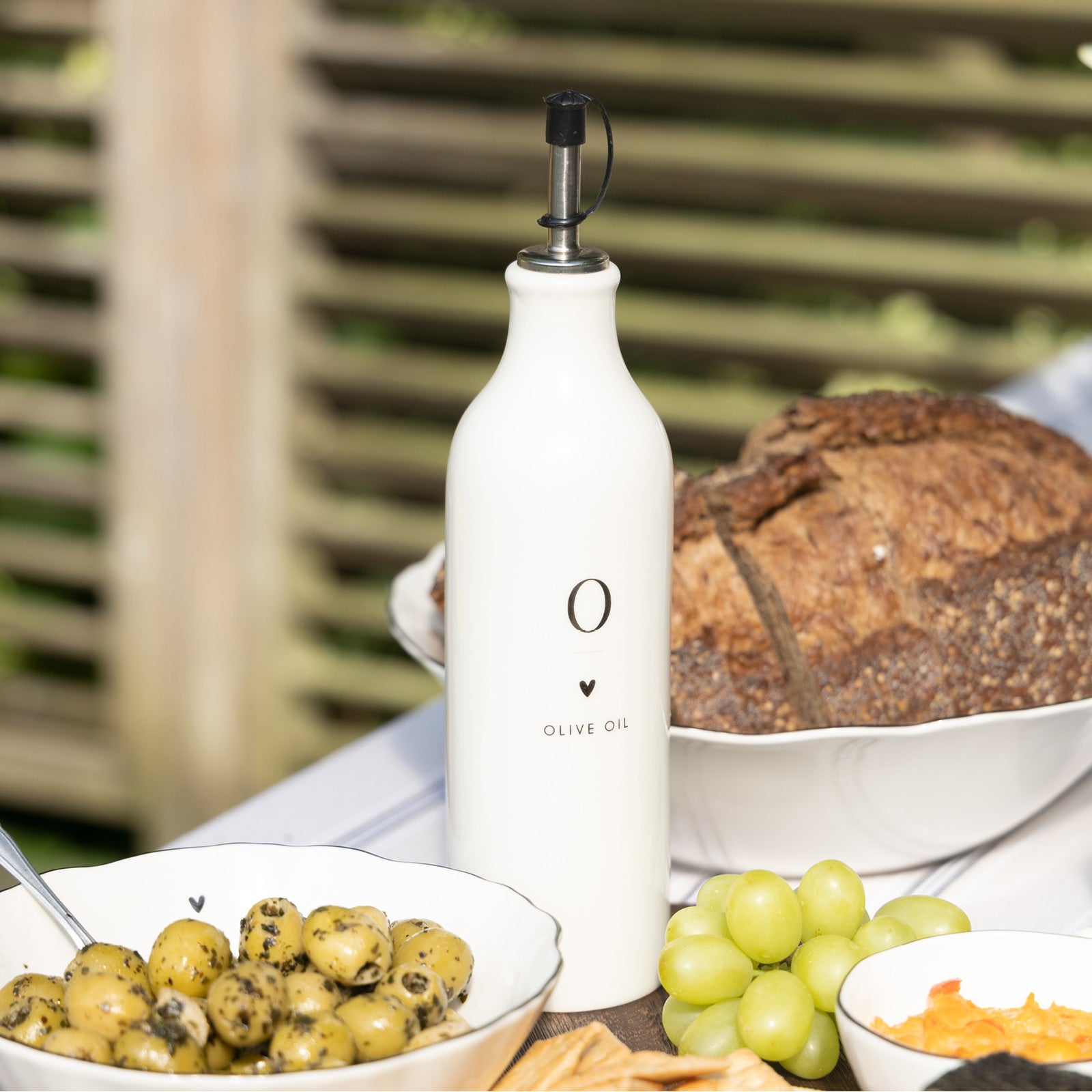 Set per olio e aceto "Olive Oil & Vinegar" nero - Bastion Collections