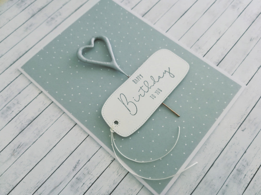 Grusskarte Wunderkerze "HAPPY Birthday TO YOU" – handgemacht