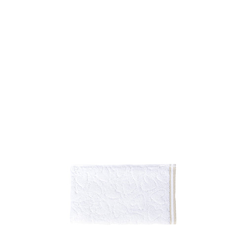 Handtuch "hearts" 30x55cm weiss–beige - Bastion Collections