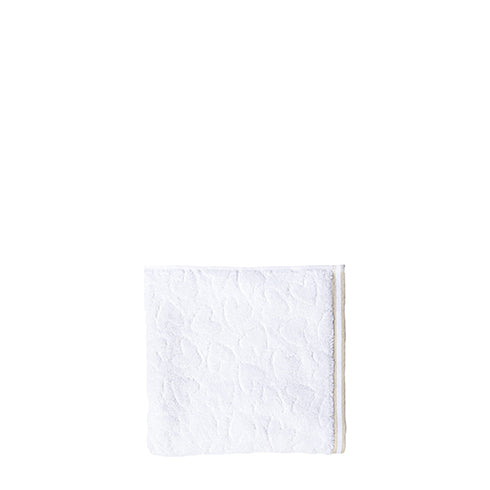 Handtuch "hearts" 50x100cm weiss–beige - Bastion Collections