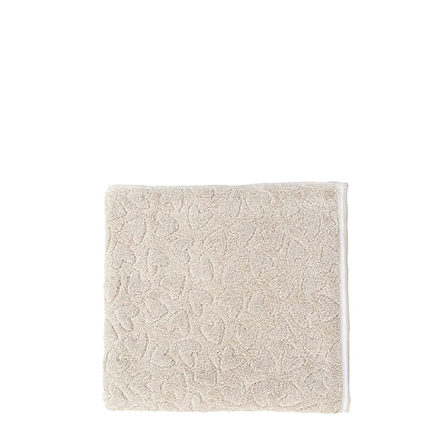Handtuch "hearts" 70x140cm beige - Bastion Collections