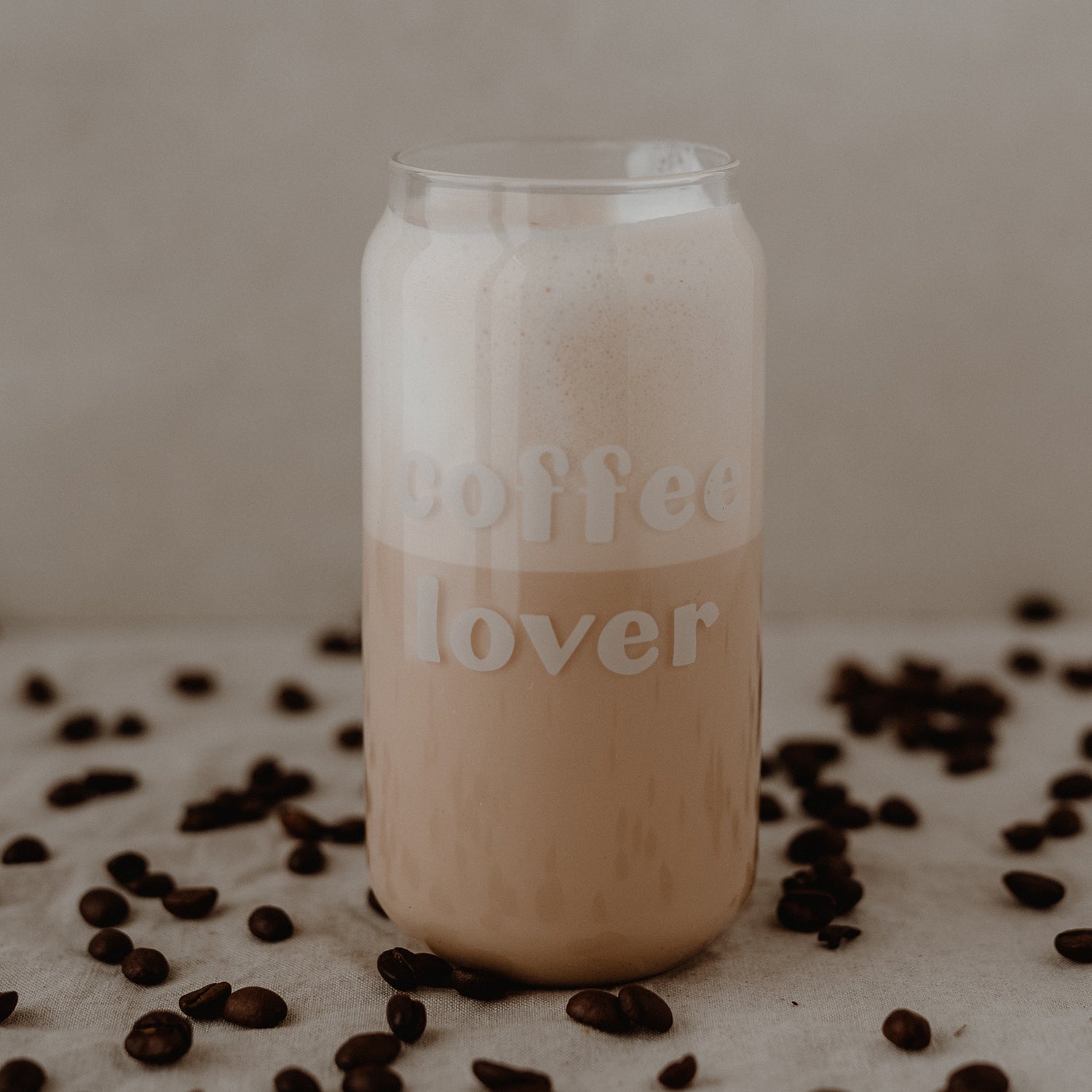 Hohes Trinkglas "COFFEE LOVER" - Eulenschnitt