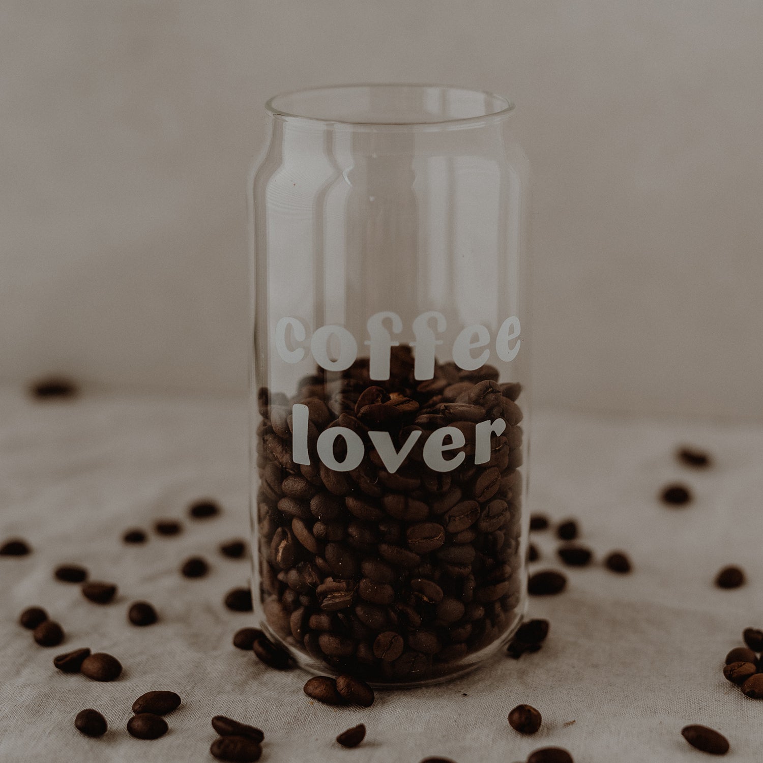 Hohes Trinkglas "COFFEE LOVER" - Eulenschnitt