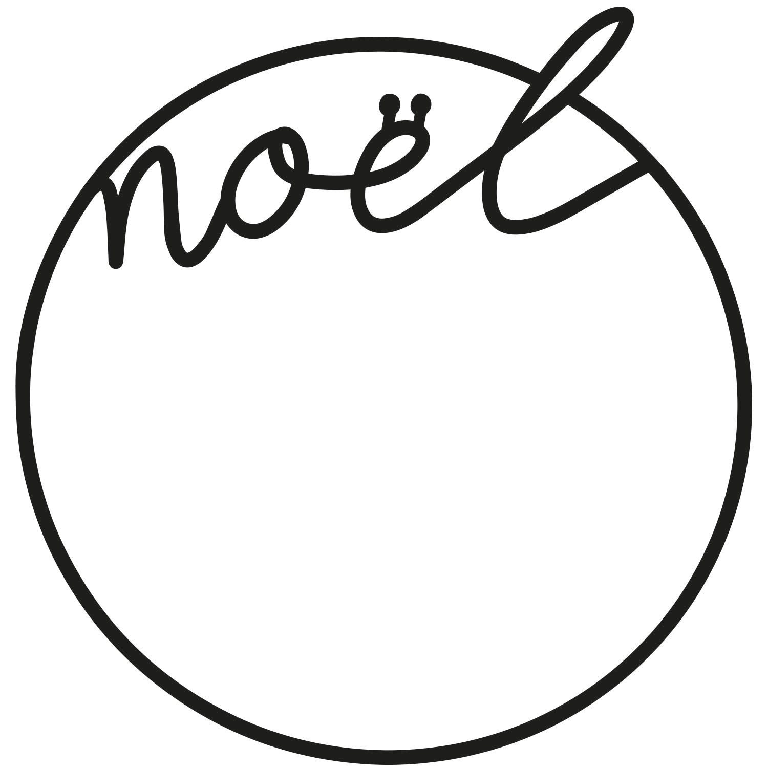 Holzkranz "Noel" schwarz - Eulenschnitt