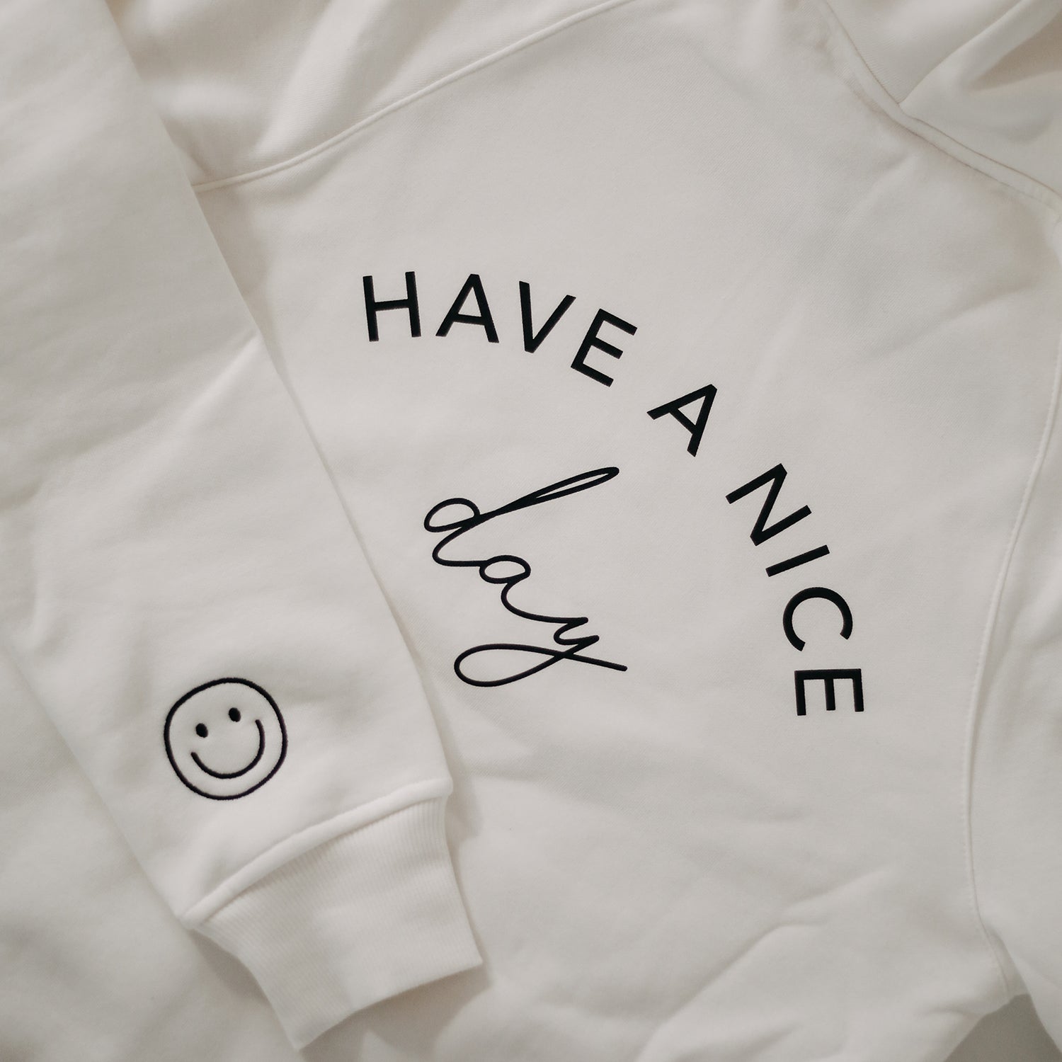 Hoodie "Have a nice Day" L – Limited Edition - Eulenschnitt