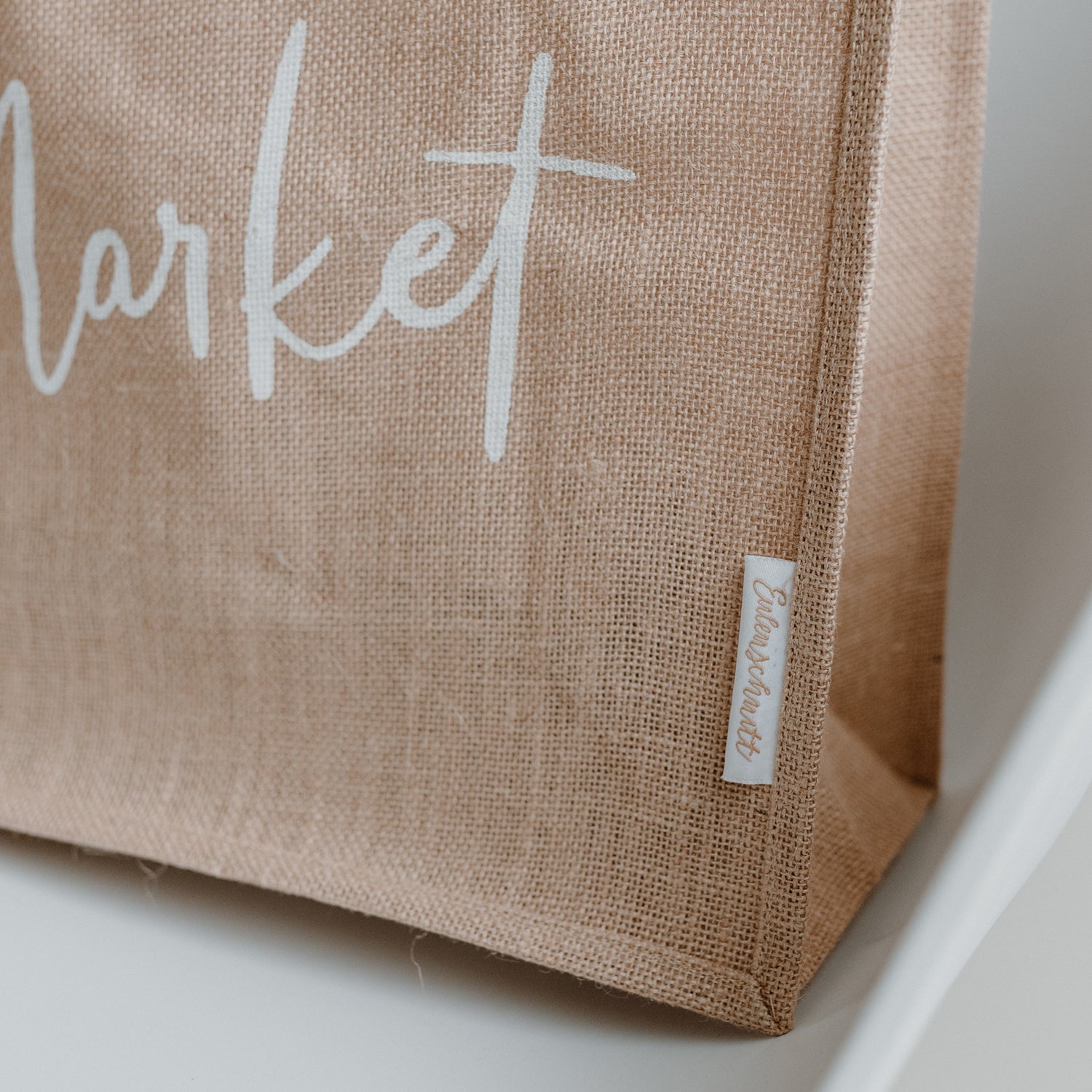 Borsa di iuta di juta "To The Market" - Eulenschnitt