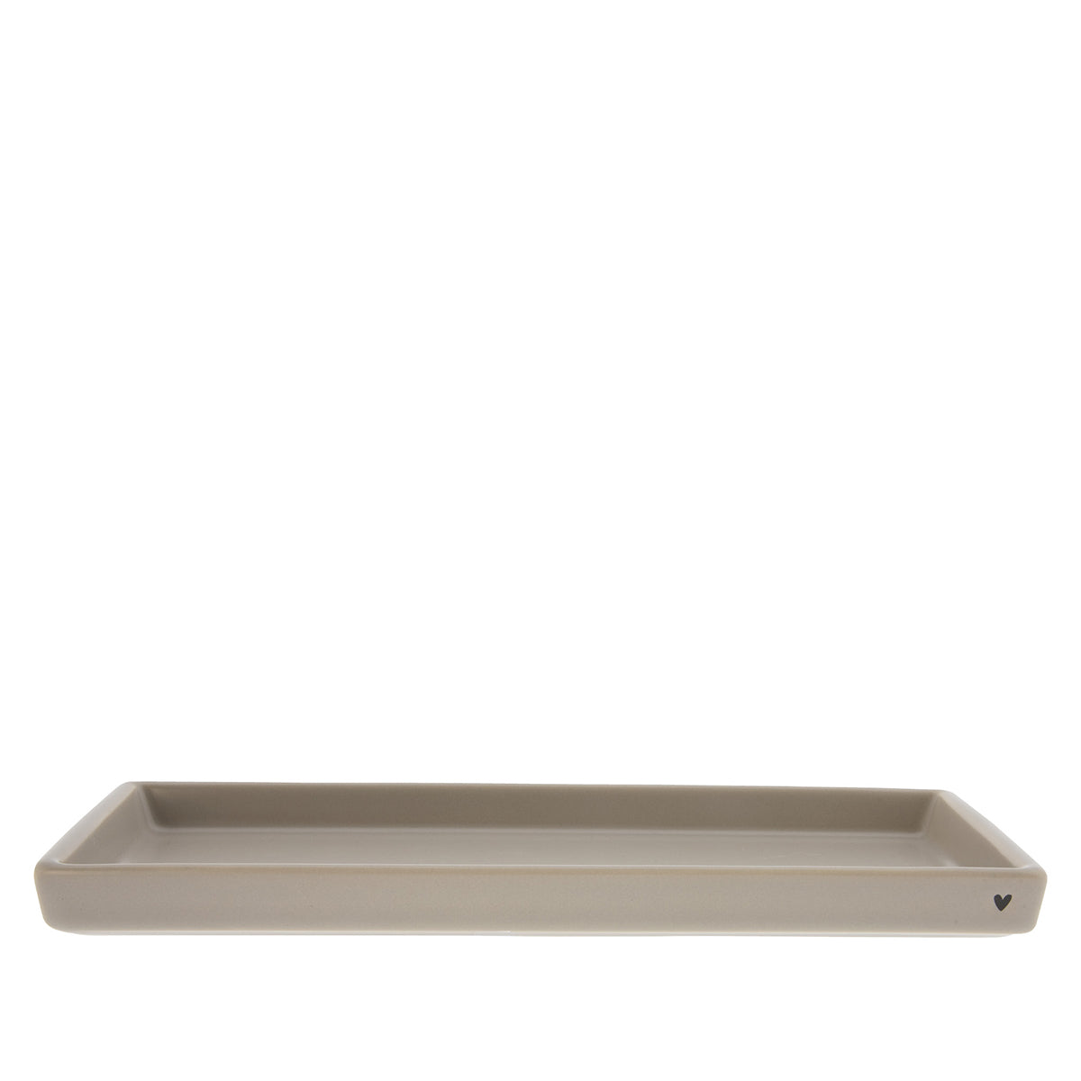 Keramiktablett "heart" beige - Bastion Collections