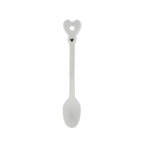 Löffel "heart" weiss - Bastion Collections