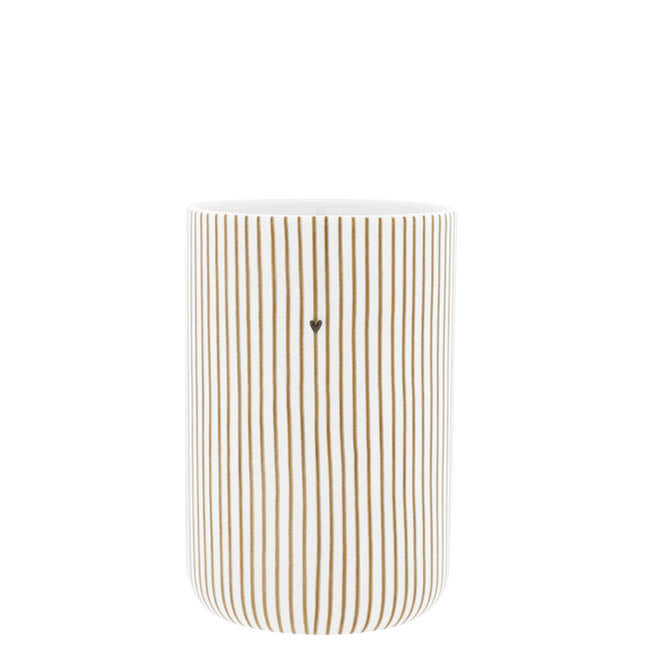 Küchenutensilienhalter "stripes" braun - Bastion Collections