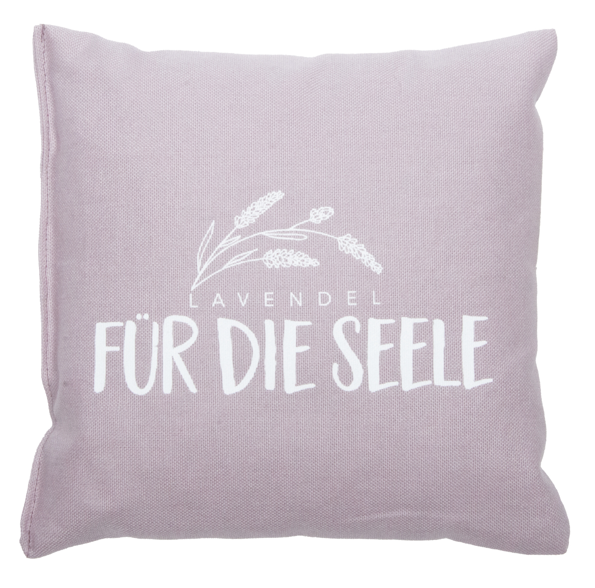 Lavendelkissen "LAVENDEL – Für die Seele" 20x20cm flieder - herbalind
