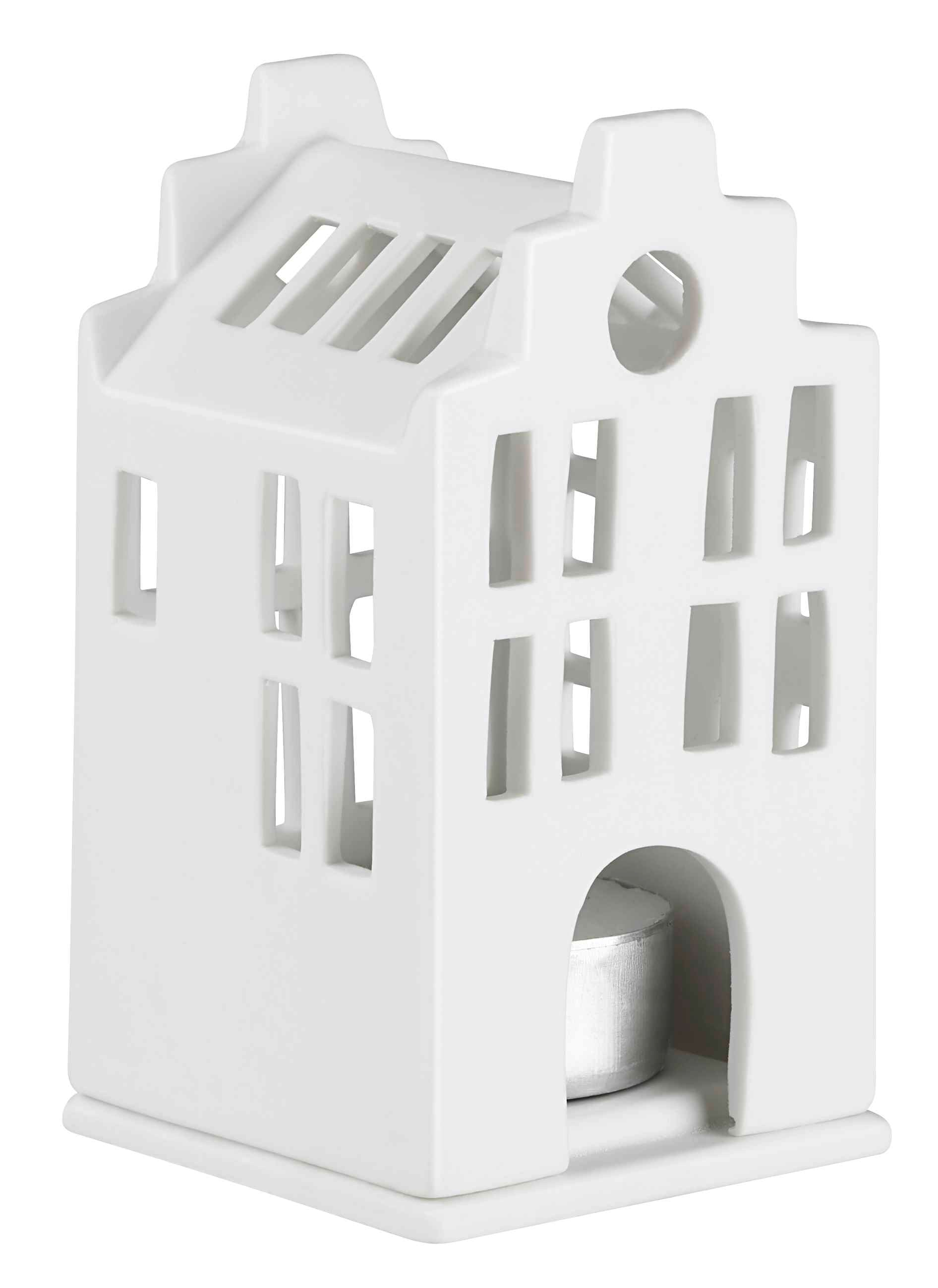 Mini Lichthaus Grachtenhaus – handgefertigt - Räder