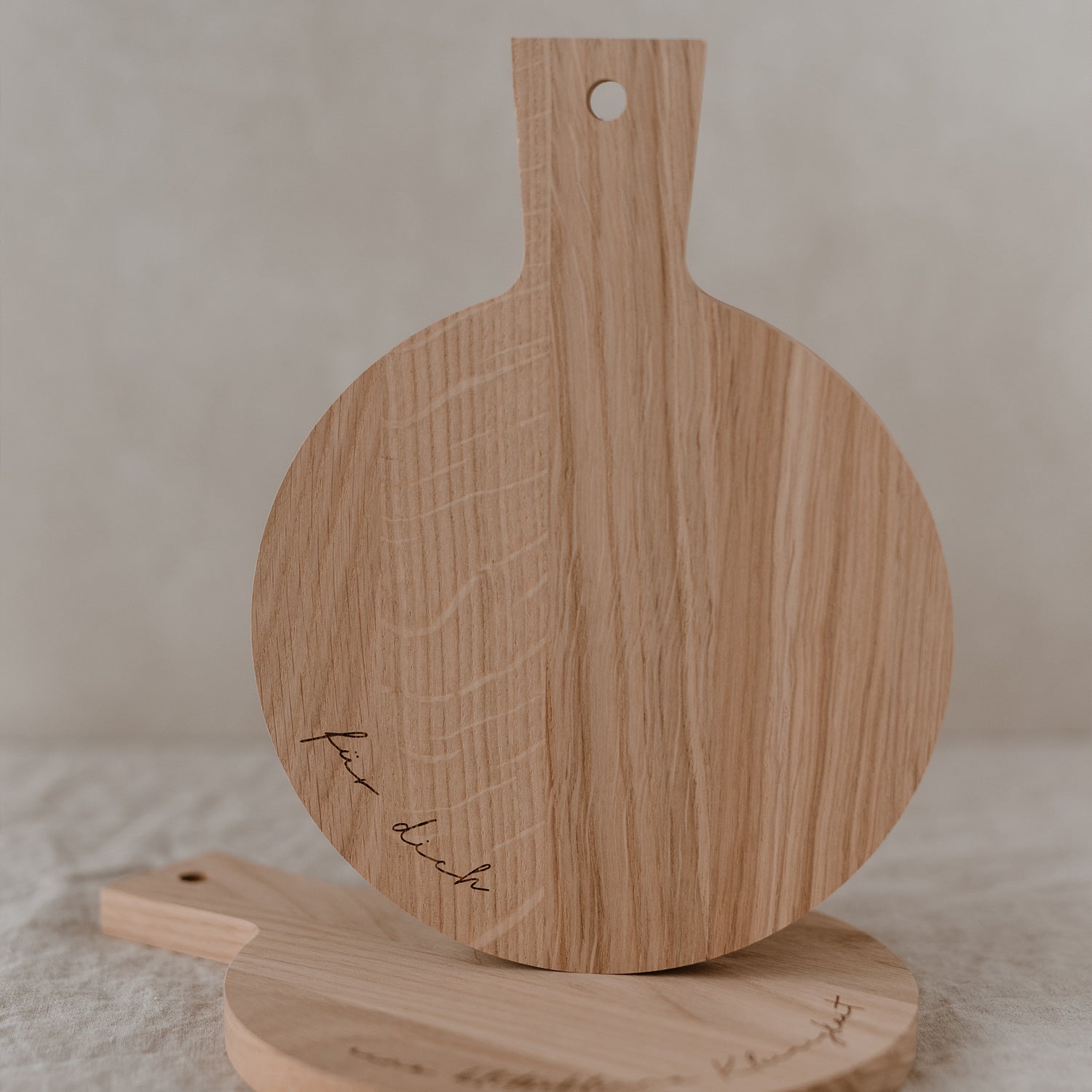 Mini Schneidebretter "Kleinigkeit" Eiche 2er Set - Eulenschnitt
