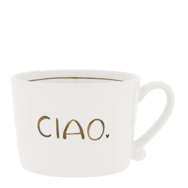 Tasse "CIAO" gross braun - Bastion Collections