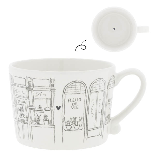 Tazza "Window Shopping" grande nera - Bastion Collections